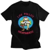 Męskie koszulki seriale telewizyjne Breaking Bad Los Pollos Hermanos Dwustronny druk Tshirt Cotton Chicken Brothers Men Thish T Shirt Strtwear T240510