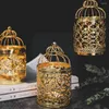 Kerzenhalter Hohlhalter Birdcage Kerzenlestick Teelicht Hängende Vintage Party Cage Decor Lantern Retro Home Bird D1W5