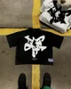 Hip-hop Trendy Brand Retro Clothing Men Y2K Lettre imprimé T-shirt Harajuku Fashion PolymeSile surdimensionnée Femmes à manches courtes 240513