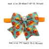 Hondenkleding mode Thanksgiving Pet Bow Tie Fall Cat verzorging accessoires Verstelbare puppy Holiday Bowtie Groothandel