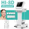 Ultrasonic 40000 tirs à 360 degrés sculpture 8D HIFU 8 CARTRIDGES DEFPE FACE ANTI-AGAGEAUX FACE SUPPRIMANCE DU CORPS ANTI-WRIDLES