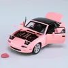 Favor de festa 1:32 MX5 Modelo de brinquedo de simulação de alora de carro de carro adequado para colecionáveis para crianças presentes de aniversário de Natal
