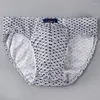Underbyxor Sexiga män underkläder Bekväma andningsbara bomullsmän trosor trosor Mid-Rise Manlig underkläder stor storlek L-5XL