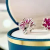 Orecchini per borchie girasole 2024 925 Sterling Silver Eternal Flowers Camellia Noble Wedding Jewelry