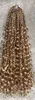 Crochet three strands of hair 14/18/24 inch synthetic fiber three strands crochet hair wig