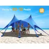 Tents and Shelters Beach Tent Pergola Fishing Backyard Fun OU Picnic Phel Sunshade Utilisé pour les voyages Dings Stabilising Bars Garden Homeq240511