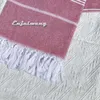 Handdoek katoen groot Turkse pestemaal bad met kwastjes reiskamperen chawl strand gym zwembad deken draperen sjaal 100x180 cm