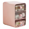 Storage Boxes 3 Tiers Makeup Organizer Holder Cosmetic Box Bathroom Countertop Desk With Drawers