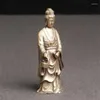 Decoratieve beeldjes Oude Chinees standbeeld handgemaakte fee -pure messing folkcollectie een van de acht onsterfelijken