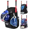 Equipamento de beisebol americano Mochila de softbol de grande capacidade Bolsa esportiva portátil portátil