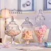 Bouteilles de rangement style européen Strong Glass Tank Candy Jar Home Wedding Decors Party Supply