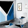 Tende per doccia set tende geometriche set nero design rosso grigio stile uomo decorazione bagno moquette wc tappeto non slip rotelling tappetino da bagno