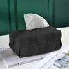 Storage Bags Facial Tissue Case Leather Box Cover PU Car Holder With Bulk Travel Tissues Size Perfect Fit