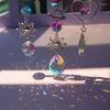 Декоративные фигурки хрустальный ветровый звонок подвесной ловчик Diamond Prisms Moon Sun Dream Dream Rainbow Chaser висят Ветровой дом декор сад