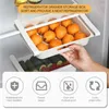 Förvaringsflaskor 1 st hängande köksorganisatör kylskåp ägg fruktlåda låda typ mat crisper tillbehör kylhylla