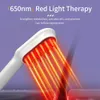 Level 9 electric massage comb blue red light scalp massager wireless infrared massage comb spray hair growth care 240429