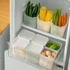 Opslagflessen draagbare keukenkeuken koelkast fruit droog voedsel rijst ei plastic organizer koelkast houd verse containers