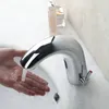 Waschbecken Wasserhähne Jieni Chrom Becken Wasserhahn Automatisch Berührung freier Hände Sensor Festes Messingmixer Taps