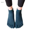 Kadınlar SOCKS UNISEX YOGA KULLANIMLARI DOĞRU RENK 5 TOE AYANICI YAPICI DEĞİL HOSIERY J78E