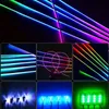 Decoratieve lichten 14 In 1 Auto Acryl Acryl Milieu Lichtstrook 64 RGB Kleur Led Licht Toepassingsbesturingsauto Interieur Accessoires Neon Lichten 18 in 1 T240509