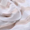 Coperte Coppata fredda aria condizionata a strisce estate con microfibra di bambù per divano da letto: tutte le stagioni di copertina sottile adulti e adolescenti