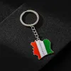 Keychains Lanyards african cte divoire map drapeau kele chestes helless en acier inoxydable femmes ivory côte de la côte