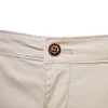 Sommer 100% Baumwolle feste Shorts Männer Hochwertige Freizeitgeschäft Soziale elastische Taillen Shorts 10 Farben Strand Shorts 240513