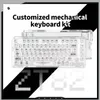 ZT82 80% TLK Kit de clavier personnalisé Kit de clavier HOTSWAP JOINT USB RV RVB Backlit Gaming Clavier Mécanique PC PC Axis blanc