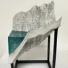 Figurines décoratives Glacier aqumotic Ornement Supplies Fashion Luxury Decor Transparent Resin Sandstone Crafts Ocean Boat Harbor