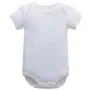 Rompers Baby krótkie rękawy ciasny, dopasowany letni bawełniany kombinezon Śliczny biały czarny nowonarodzony chłopiec i dziewczyna odzież 0-24 miesięcy oldl2405