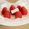 5pcs Bougies 1pcs Strawberry Decorative Bougies Fruit Scente Bougies Décoration de mariage aromatique Candle de cire de soja pour décoration intérieure