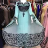 Vêtements ethniques pour femmes Longue châtaignier marocain George en forme de Dubaï Robe Farasha Sarees Indian Women2405