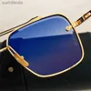 AAA Fashion Dita Sungass avec logo de qualité supérieure Dita Mach Six DTS121 pour femmes pour femmes de haute qualité Classic Retro Sunglasses Lunettes de marque avec logo de marque