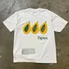 Yaz Moda Retro Mens T Shirt Eğlenceli Meyve Baskı Üstleri Pamuk Kısa Kollu Kadın Sokak Giyim Yuvarlak Boyun Tees 240513
