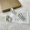 Fashion Luxury Jewelry Classic Rings for Women Charm Ring Ring de diseñador de alta calidad Anillo de oro Titanium Titanium Acero Joyería de boda