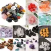 Cristal bruto natural para caçadores de cabines decorando decoração de arame de polimento de arame wicca reiki cura de lapidário de lapidário fluorite ll