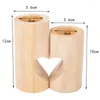 Candlers Romantic Tea Light Light Decorative Wood Solder Send de 2 Unity Heart Piestal for Home Decor