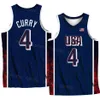 2024 Équipe 4 Stephen Curry Basketball Jersey US Shirt 6 LeBron James 8 Kawhi Leonard 11 Joel Embiid 14 Davis 13 Bam Adebayo 15 Devin Booker 10 Jayson Tatum 12 Jrue Holiday