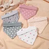 708U Bibs Burp Cloths Baby bib baby clothing newborn food Drool Bandana Saliva cartoon soft safety accessories d240513