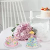 Baking Moulds 200 Pcs Mini Round Silver Cardboard 3.5 Inch Mousse Cupcake Base Cake Dessert Paper Board