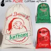 Santa Sacks Monogrammable Christmas Gift Påsar Santasack Drawstring Bag Santaclaus Deer 33 Designs Bulk In Stock YW244-Wll 11 ll