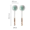 Spoons Rhe 2ps Coffee Spoon Posate Set di gelato in ceramica vintage Scoop Table-Spoon Creative Tea Spoon Eco Friendly