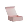 10pcs / lot Boîte personnalisée Couleur rose Papier en papier pliant Boîte de papier magnétique Disponte des coiffures Perruques Cosmetic Box 240510