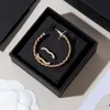 Fashion Designer C-Letter Earring Korean Edition Brass Copper Pearl Earring Brand Luxury Crystal S925 Silver Stud Earrings