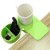 Hooks Water Cup Holder Table Side Shelf Office Computer Desk Fixed Mug Storage Clip Stand Clamp Home Accessories