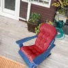 Patio d'oreiller chaises à bascule Soft plus épaisses antidérapantes en lin à la maison Sponge multicolore pour le jardin extérieur
