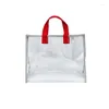 Sacs de rangement transparents transparents PVC PVC IMPHERPORER PORTABLE SAG DE PLAQUE POUR FEMMES MEN MELLEMPS ÉTABLAS