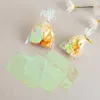 Geschenkverpackung 100 PCs Süßigkeitenbeutel Irisierende klare Cellophanparty mit Drehkrawatten für Kekse behandelt Halloween Weihnachten