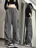 Pantaloni da donna Capris JMPRS Strtwear Pantaloni cargo Donne Y2K Hip Hop Hip Hop Drivery Drivery Drivery American retrò sciolte bf pantaloni gamba larga nuovo y240509