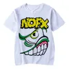 Nofx t-shirts punk rock band 3d tryck streetwear män kvinnor casual mode överdimensionerad kort ärm t shirt barn tees toppar kläder 240513